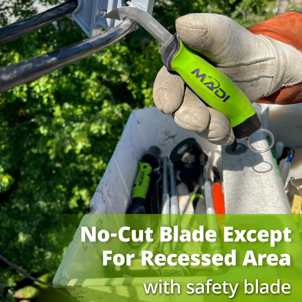 Madi Fixed Blade Safety Blade Skinning Knife from GME Supply